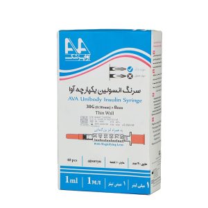 فروش آنلاین سرنگ انسولین 1 سی سی یکپارچه آوا Online sale of 1 cc insulin syringe integrated with Ava