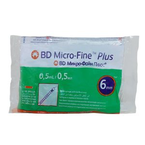 فروش آنلاین سرنگ انسولین بی دی BD نیم سی سی 0.5 BD insulin syringe half cc 0.5