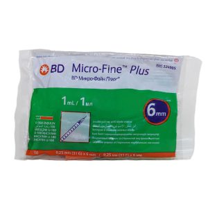 فروش آنلاین سرنگ انسولین بی دی BD یک میلی لیتر 1 Online sale of one milliliter BD insulin syringe 1