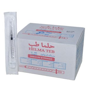 فروش آنلاین سرنگ انسولین لوئر اسلیپ حلما یک میلی لیتر Online sale of one ml lower slip insulin syringe