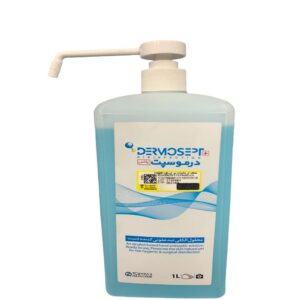 فروش آنلاین محلول ضدعفونی کننده دست درموسپت پلاس با حجم 1 لیتری Online sale of Dermocept Plus hand sanitizer solution with a volume of 1 liter