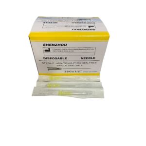 فروش آنلاین سرسوزن مزوتراپی شنزو 30G×13 میلی‌متر – استریل و یکبار مصرف مناسب تزریقات دقیق Online sale of Shenzo mesotherapy needle head 30Gx13 mm - sterile and disposable, suitable for precise injections.